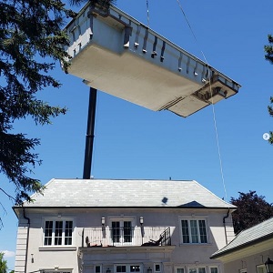 Fiberglass Pool Above a House